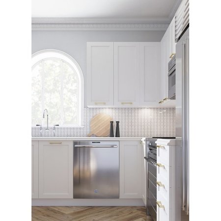 Cambridge Quick Assemble Modern Style, Shaker White 15 x 36 in. Wall Kitchen Cabinet (15 in. W x 12 D x 36 in. H) SA-WU1536-SW